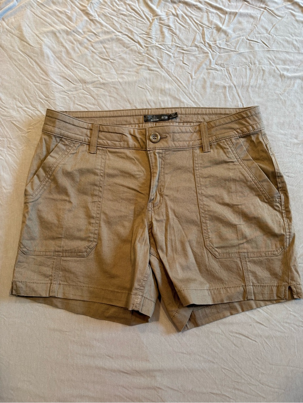Prana Elle Shorts Shorts NWOT - Taupe Brown 8